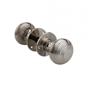Large Beehive Door Knob - Nickel